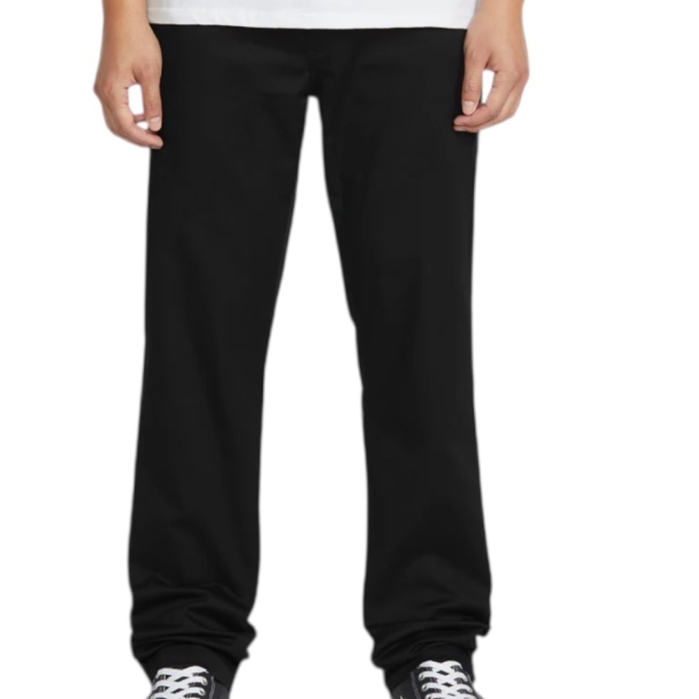 Volcom Frickin Modern Straight Chinos Black 14Y Youth Slim Straight Pants NWT